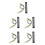 5Sets Compact Pcb Dual Music Audio Indicator Light for Home Use 6