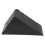 2Pcs Portable Black Rubber Wheel Stoppers for Cars Triangular Design 1