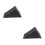 2Pcs Portable Black Rubber Wheel Stoppers for Cars Triangular Design 4