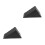 2Pcs Portable Black Rubber Wheel Stoppers for Cars Triangular Design 7