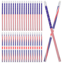 160Pcs Wooden Pencils with American British Flags Kids Party Favours