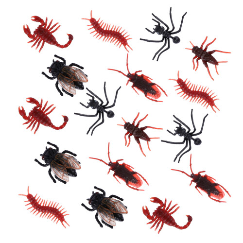120Pcs Assorted Color Plastic Simulation Bugs Realistic Prank Toys 1