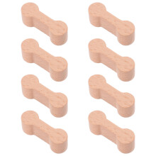 40Pcs Wooden DIY Train Track Connectors Beige for Children’s Playsets