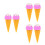 6Pcs Lifelike Simulation Ice Cream Cone Model for DIY Decor 6