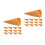 32Pcs Interactive Light Brown Ice Cream Cone Props PVC Decoration Kit 6