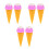 6Pcs Lifelike Simulation Ice Cream Cone Model for DIY Decor 9