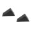 2Pcs Portable Black Rubber Wheel Stoppers for Cars Triangular Design 5
