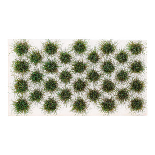3Sets Green Plastic Grass Tufts Miniature DIY Sand Table Model Decor
