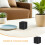 6Pcs Black Metal Tea Tin Containers Small Square Storage Boxes 8