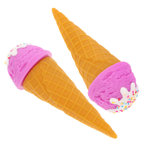 6Pcs Lifelike Simulation Ice Cream Cone Model for DIY Decor 1