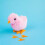 100Pcs Plastic Bird Beak Inserts Yellow DIY Chick Craft Accessories 4