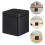 6Pcs Black Metal Tea Tin Containers Small Square Storage Boxes 9
