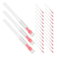 240Pcs Red Silicone Lip Applicator Brushes with Lid for Daily Makeup