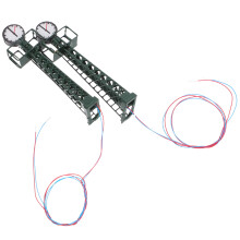 10Pcs Compact Green Railway Track Lamps for DIY Model Buildings