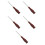 5Pcs Dark Red Handheld Doll Stuffing Tools for Efficient Craft Use 4
