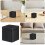 6Pcs Black Metal Tea Tin Containers Small Square Storage Boxes 6