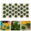 3Sets Green Plastic Grass Tufts Miniature DIY Sand Table Model Decor 9