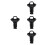 4Pcs Durable Black Spare Tire Securing Bolts for Efficient Tire Fixing 5