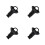 4Pcs Durable Black Spare Tire Securing Bolts for Efficient Tire Fixing 3