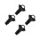 4Pcs Durable Black Spare Tire Securing Bolts for Efficient Tire Fixing 7