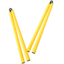 10Pcs Foldable Yellow Soccer Poles Football Agility Training Equipment
