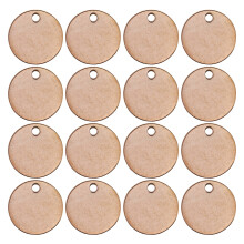 100Pcs Rose Gold Metal Stamping Blanks Round Discs for DIY Charms