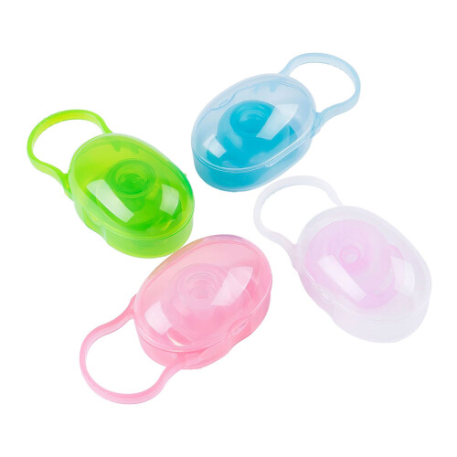 8Pcs Baby Soother Holder Case Durable PP Material Assorted Colors 1