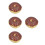 4Pcs Multi Color Faux Donuts PVC Artificial Dessert Props for Display 6