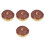 4Pcs Multi Color Faux Donuts PVC Artificial Dessert Props for Display 4