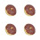 4Pcs Multi Color Faux Donuts PVC Artificial Dessert Props for Display 10