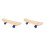 2Pcs Double Tail Wooden Skateboard Decks Maple Blank for Decor Craft 6