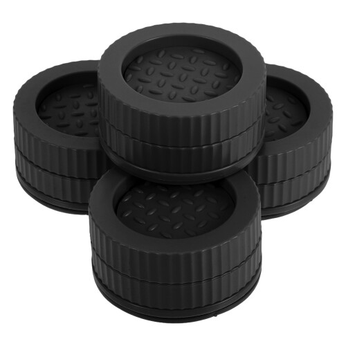 16Pcs Versatile Black Furniture Risers for Bed, Desk, Table Use 2