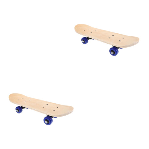 2Pcs Double Tail Wooden Skateboard Decks Maple Blank for Decor Craft 2