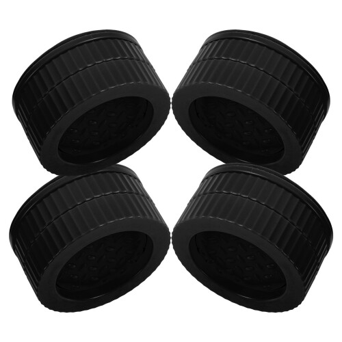 16Pcs Versatile Black Furniture Risers for Bed, Desk, Table Use
