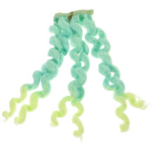 5Pcs Delicate Multi Color Curly Doll Wigs DIY Doll Hair Extensions