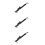 3Sets Telescopic Black Aluminum Sliding Window Stopper Locks Security 8