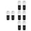 8Pcs Water Spigot Set Plastic PP Durable Assorted Use Tap 9