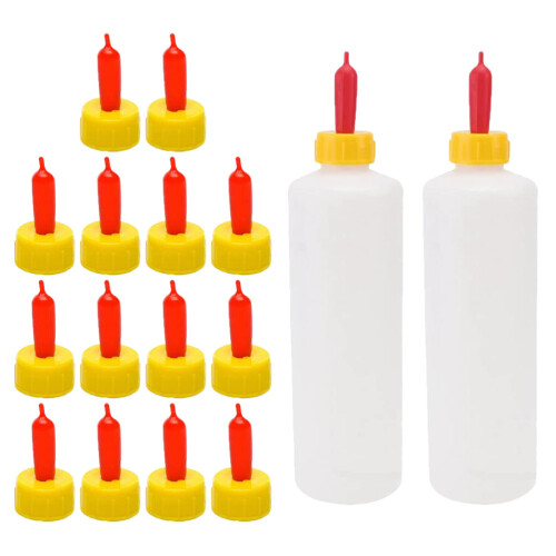 5Sets White Plastic Goat Feeding Bottles with Soft Pacifiers for Lambs 2