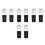 8Pcs Water Spigot Set Plastic PP Durable Assorted Use Tap 10