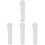 4Pcs Ceramic Pestle Set for Kitchen Garlic White Masher 4