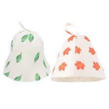 6Pcs Women’s Felt Sauna Hats Breathable Bath Caps Assorted Colors