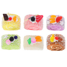 24Pcs Assorted Color PU Artificial Cake Models Lifelike Photo Prop