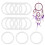 150Pcs Plastic Dreamcatcher Rings White DIY Material for Wall Hangings 1