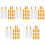 5Sets White Plastic Goat Feeding Bottles with Soft Pacifiers for Lambs 5