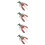 4Pcs Decorative Plastic Lobster Models Lifelike Figurines 10