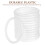 150Pcs Plastic Dreamcatcher Rings White DIY Material for Wall Hangings 9