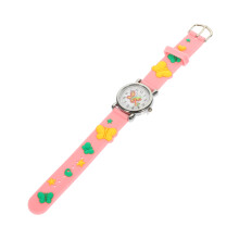 5Pcs Children Wristwatch Pink Cartoon Butterfly Watch for Students
