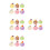 24Pcs Assorted Color PU Artificial Cake Models Lifelike Photo Prop 8