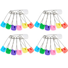 200Pcs Baby Diaper Safety Pins Large Plastic Head Pins for Clothes