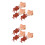 6Pcs Cute PVC Squid Sculptures Ideal Artificial Food Props 7